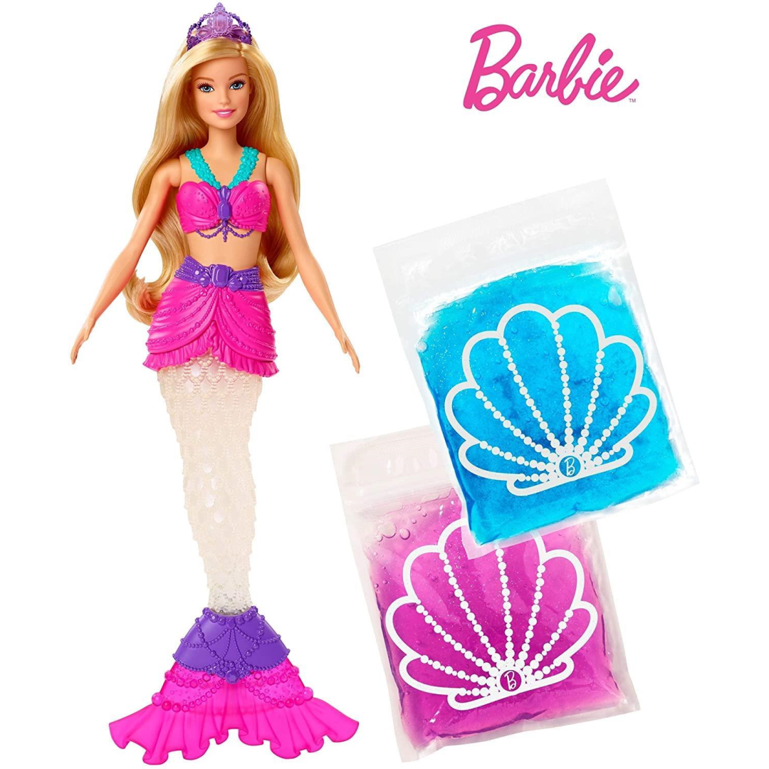 Barbie Dreamtopia Mermaid Doll with Glitter Slime GKT75 - Maqio