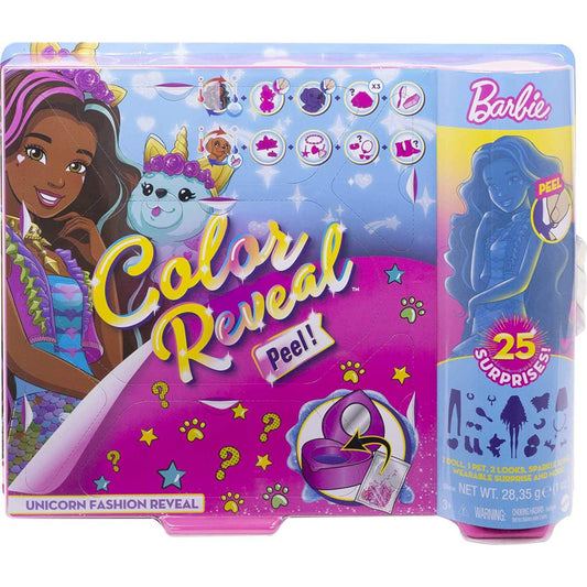 Barbie Colour Reveal Peel Fashion Doll - Unicorn