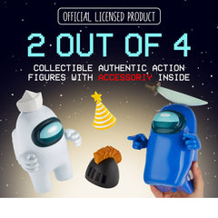Among Us Series 2 Large Crewmate Action Figures - Grey & Blue