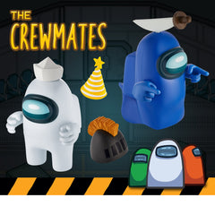 Among Us Series 2 Large Crewmate Action Figures - Grey & Blue