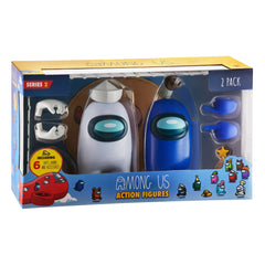 Among Us Series 2 Large Crewmate Action Figures - Grey & Blue