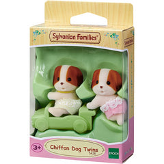Sylvanian Families Chiffon Dog Twins Figures and Accessories