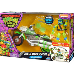 Teenage Mutant Ninja Turtles - Ninja Kick Cycle With Leonardo Figure