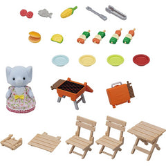 Sylvanian Families BBQ Picnic Set Elephant