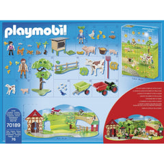 Playmobil Country Animal Farm Advent Calendar Christmas Toy 76pc 70189