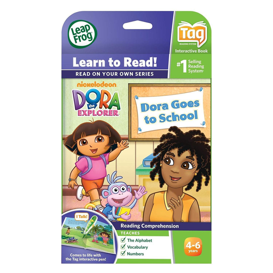 LeapFrog LeapReader TAG Book: Dora the Explorer Dora Goes to School - Maqio