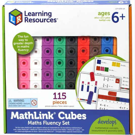 Learning Resources Maths Fluency Set-MathLink Cubes