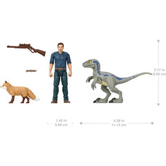 Jurassic World Dominion Owen & Velociraptor Beta 2 Pack Figure Set