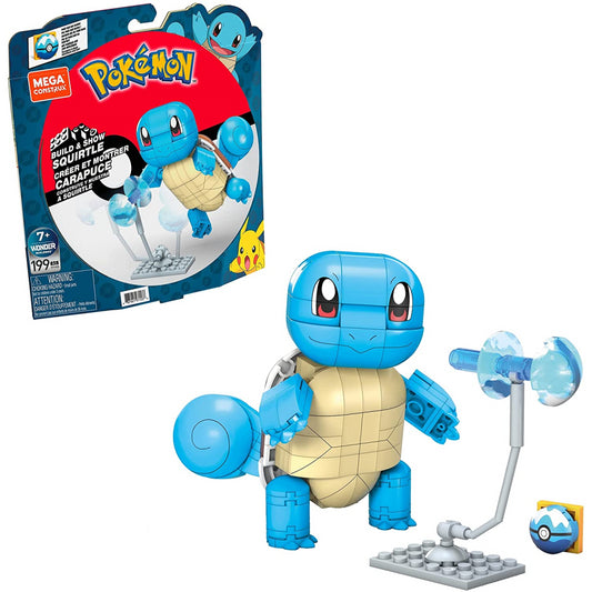 MEGA Construx Pokemon Build & Show Building Set with 199 Bricks - Squirtle