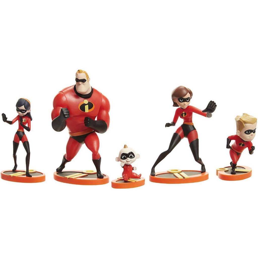 Incredibles 2 Disney 5 Piece Family Figure Playset 76618 - Maqio