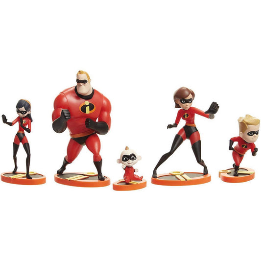 Incredibles 2 Disney 5 Piece Family Figure Playset 76618 - Maqio