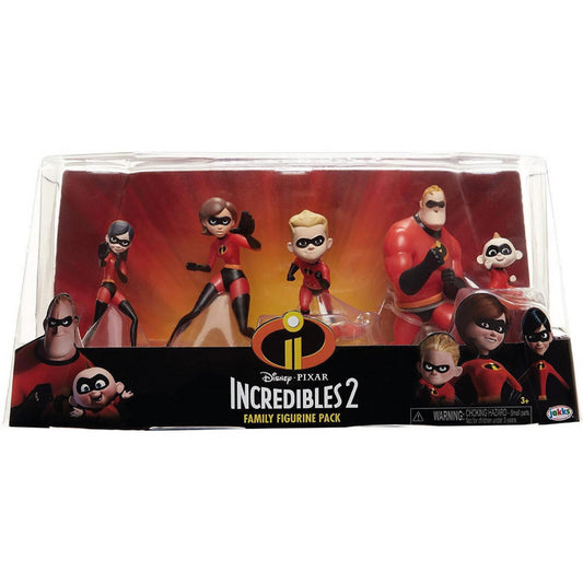 Incredibles 2 Disney 5 Piece Family Figure Playset 76618 - Maqio