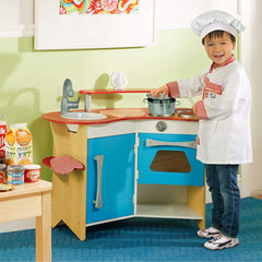 Melissa & Doug Cook's Corner Wooden Kitchen Play Set