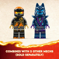 LEGO NINJAGO 71806 Cole’s Elemental Earth Mech Rising Building Set