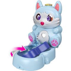 Polly Pocket Flip & Find Arctic Fox Compact Toy with Doll and Fox Figure