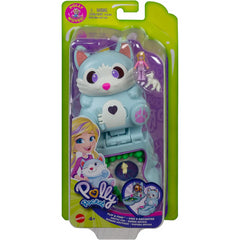 Polly Pocket Flip & Find Arctic Fox Compact Toy with Doll and Fox Figure