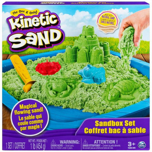 Kinetic Sand in Sand Castle Box Set in Green - Maqio