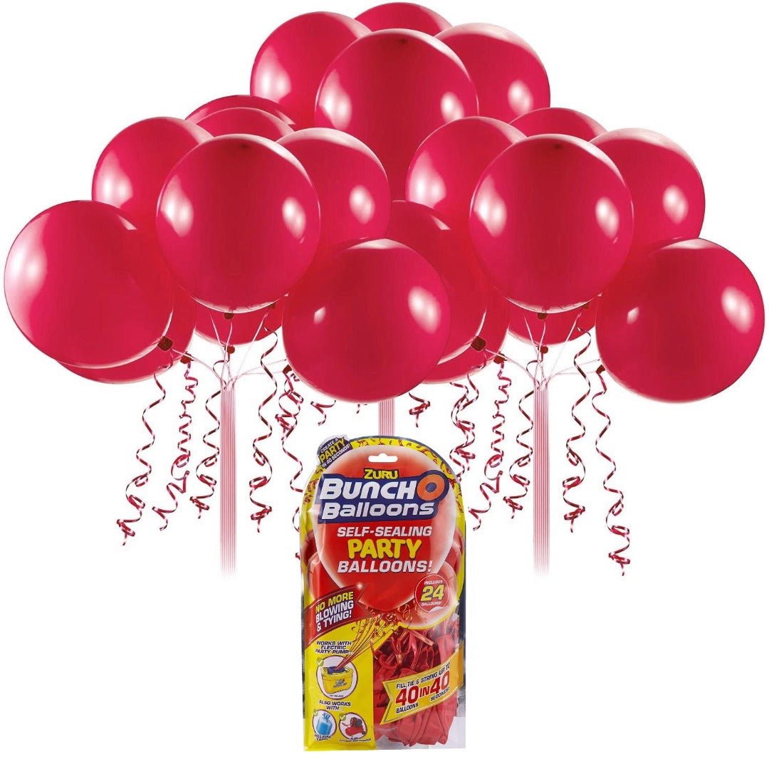Zuru Bunch O Balloons Party Balloons 24 Pack - Red - Maqio