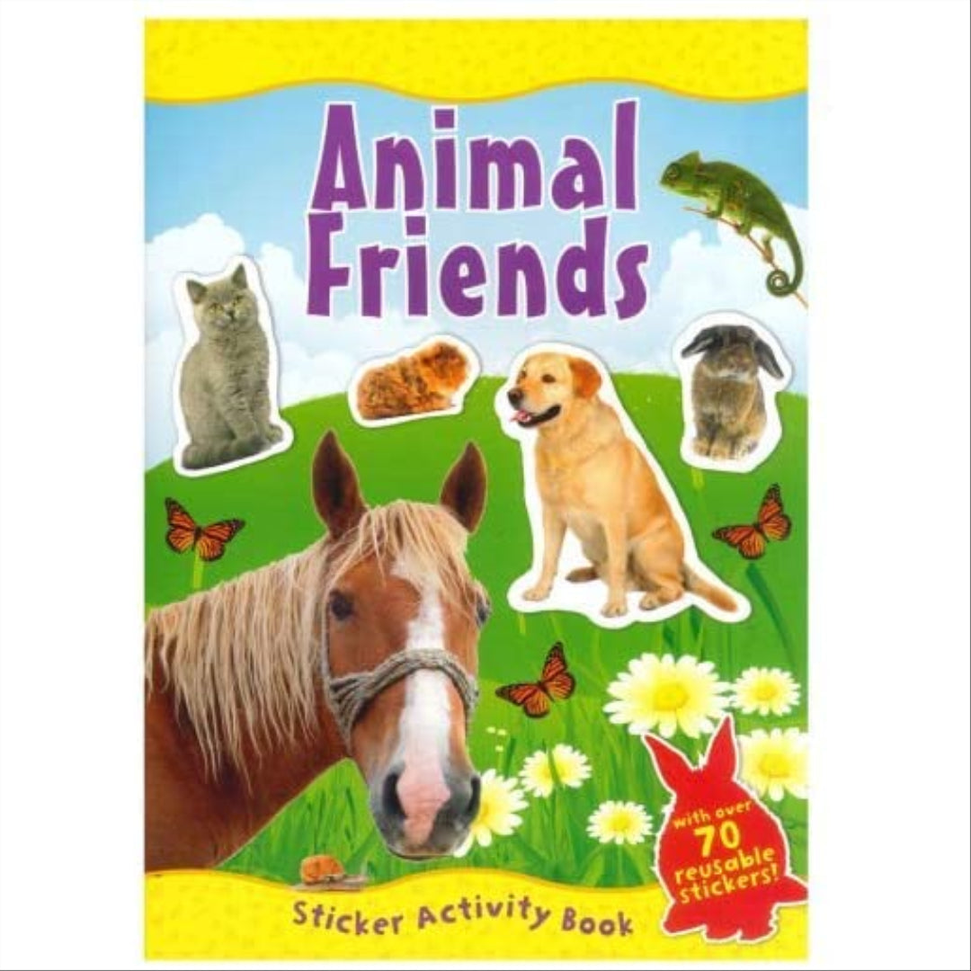 Amazing World Animal Friends Sticker Activity Book - Maqio