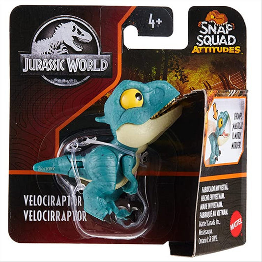 Mattel Jurassic World Snap Squad Attitudes - Velociraptor - Maqio