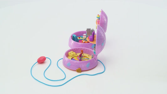 Polly Pocket Double Play Skating Compact Disco Roller Rink Playset