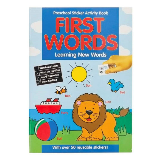 Alligator Books Preschool Sticker Activity Book - Learning New Words - Maqio