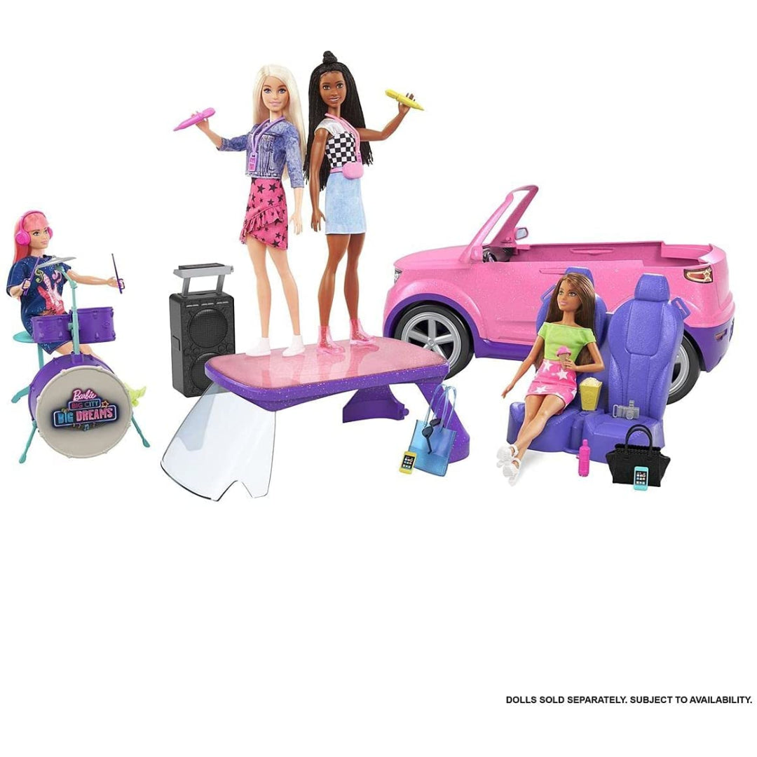 Barbie Big City Dreams Pink SUV & Stage Set - Maqio