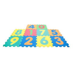 10 Piece Soft Floor Number Tiles Mat - Maqio