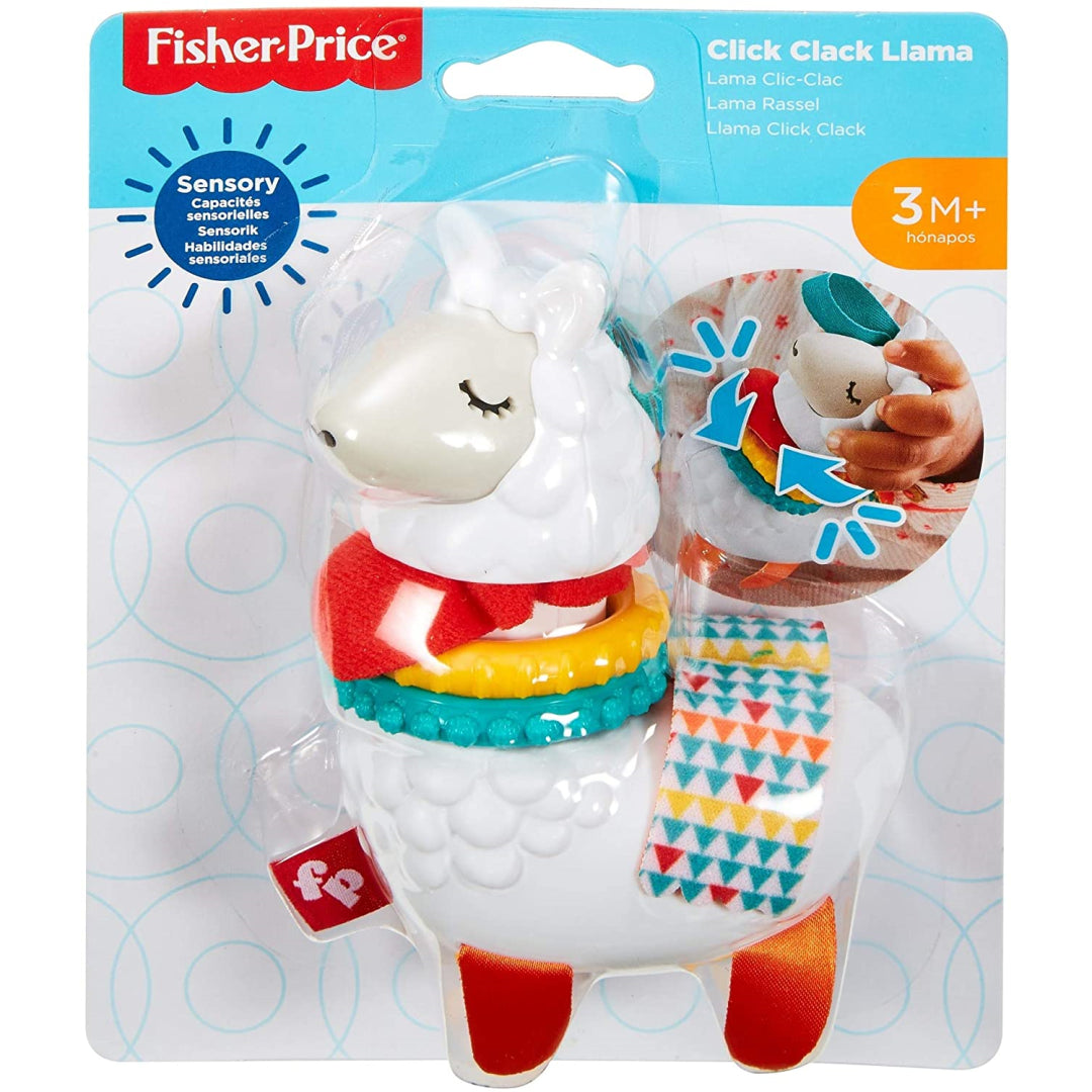 Fisher-Price Llama Click Clack Shake and Rattle - Maqio
