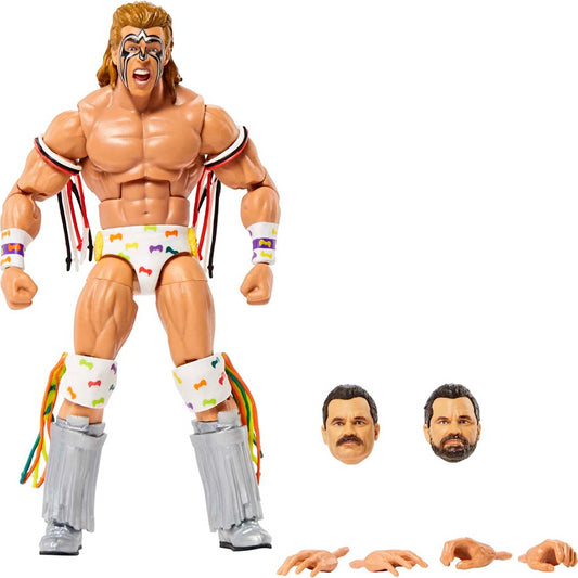 WWE Elite Collection Survivor Series Build-a-Figure Ultimate Warrior Action and Rick Rude Figure