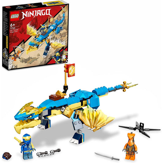 Lego Ninjago Jays Thunder Dragon Evo Toy Figure and Viper Snake Set 71760