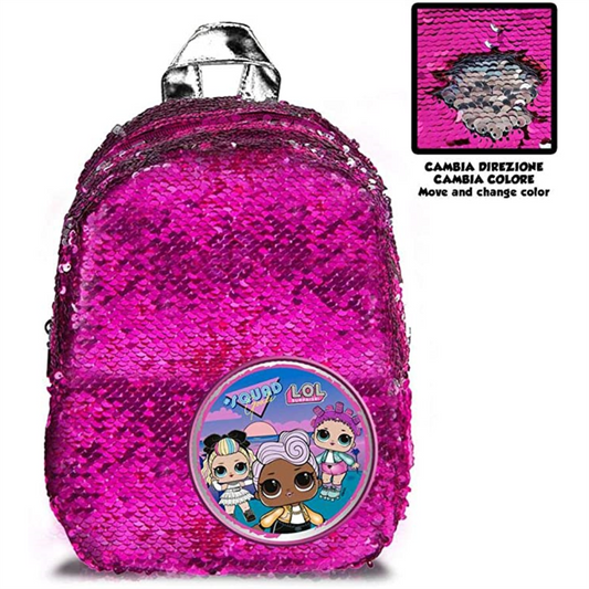 LOL Surprise Squad Goals Silver Sparkle BackPack - Maqio
