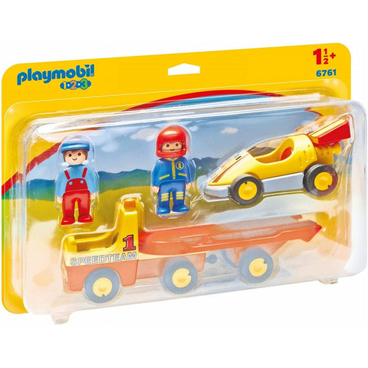 Playmobil 1.2.3  Tow Truck with Race Car - Maqio