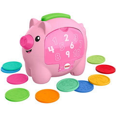 Fisher-Price Laugh & Learn Count & Rumble Piggy Bank Musical Baby Toy GJC68 - Maqio