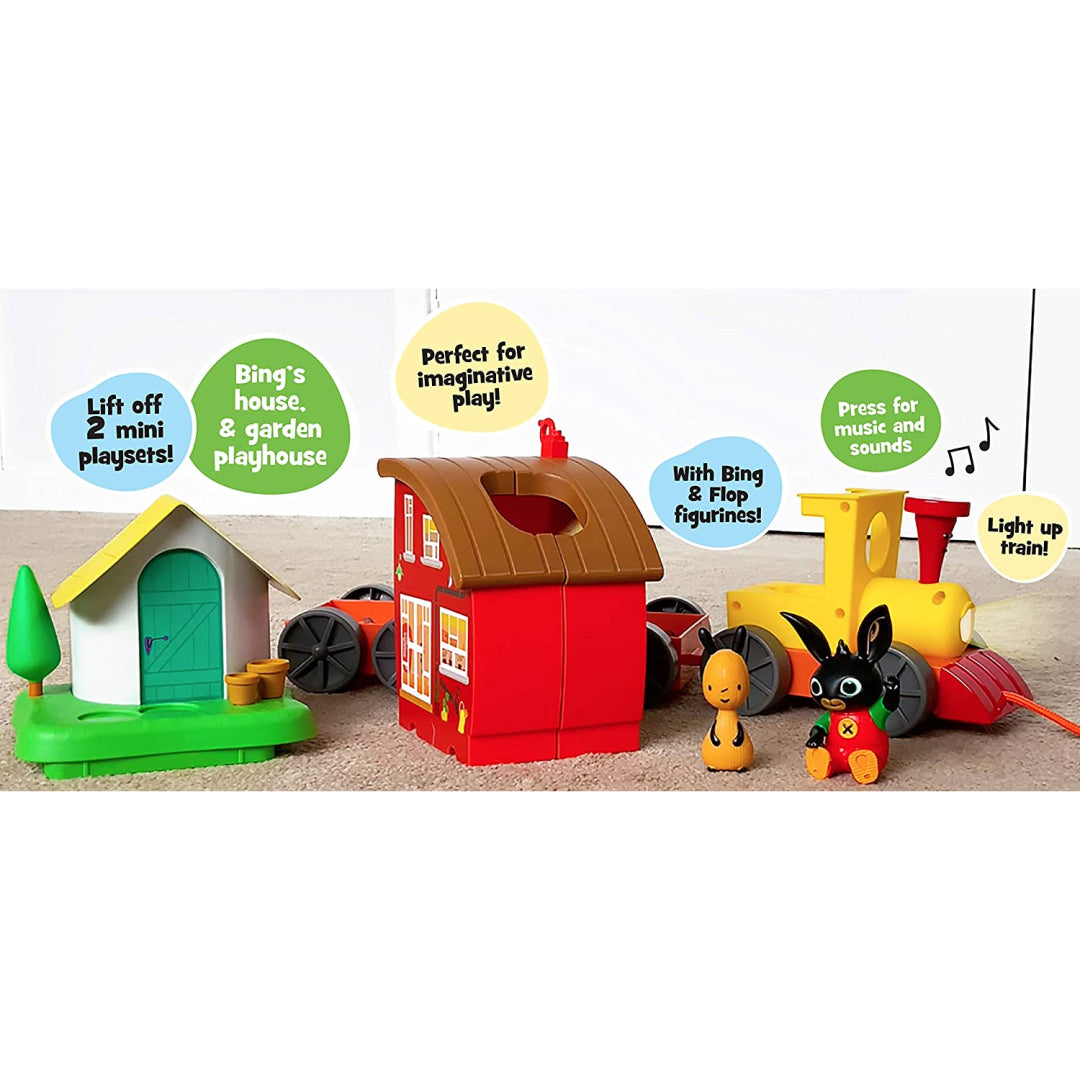 Bingâ€™s Light Up Musical Train & Mini Play Sets With Bing & Flop Figures - Maqio