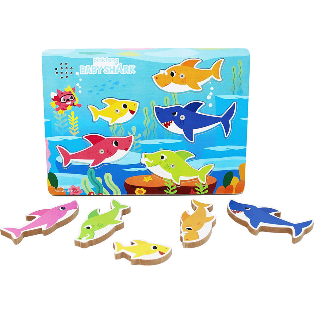 Pinkfong Baby Shark Wooden Sound Puzzle - Maqio
