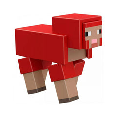 Minecraft Craft-A-Block Figure - Red Sheep - Maqio