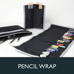 Derwent Academy Mead Pencil Storage Wrap with 25 Pockets - Maqio