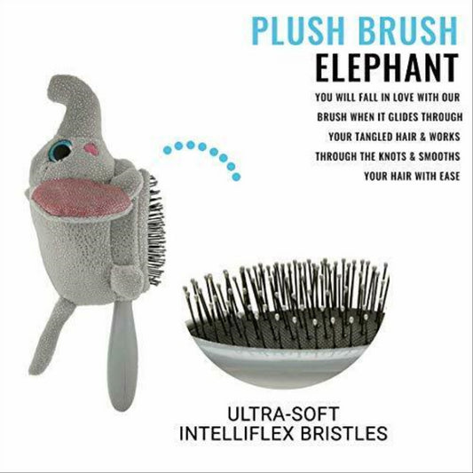 Wet Brush Kids Hair Brush Detangler & Detachable Elephant - Maqio