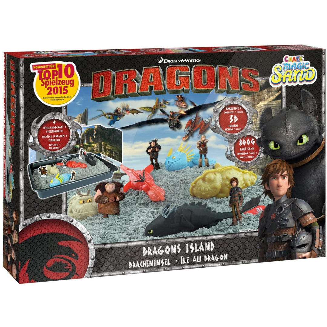 Craze Dreamworks Dragons Magic Sand Island Playset - Maqio