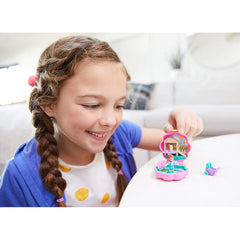 Polly Pocket Tiny Pocket Places Compact With Polly Lila Pet with Doll