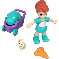Polly Pocket Tiny Pocket Places Compact With Polly Lila Pet with Doll