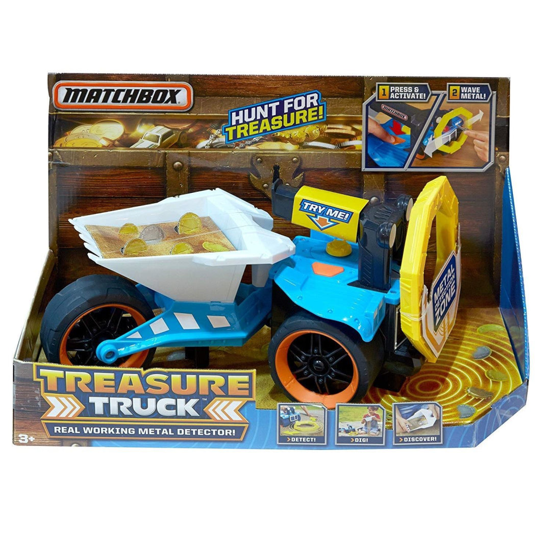 Matchbox Mattel Real Metal Detector Treasure Hunt Dump Truck Children's Kids Large - Maqio