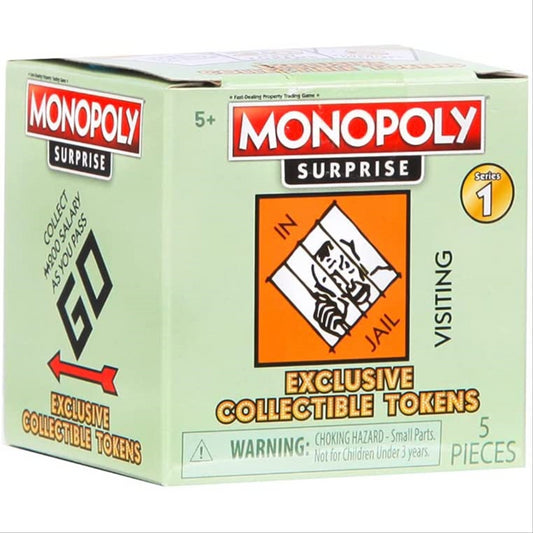 Monopoly Surprise Collectable Tokens UK Version 5 Pieces Surprise Toy