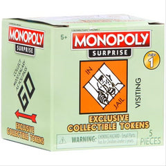 Monopoly Surprise Collectable Tokens UK Version 5 Pieces Surprise Toy
