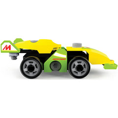 Meccano Junior Race Car STEAM Model Building Kit Toy Vehicle