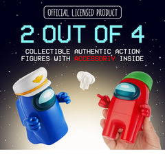 Among Us Series 2 Action Figures 2Pk Figures 11cm - Blue & Red