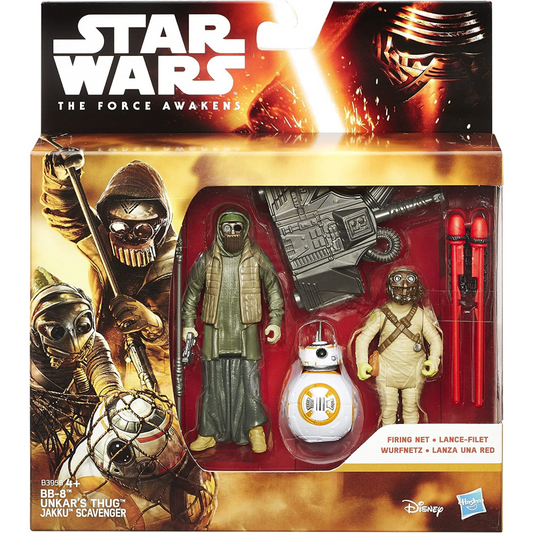 Star Wars DESERT MISSION BB-8 & UNKAR'S THUG JAKKU SCAVENGER Playset (Pack of 3) THE FORCE AWAKENS