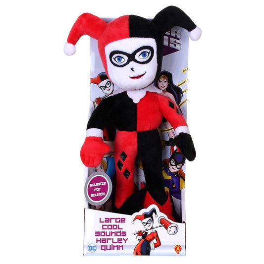 DC Superfriends Harley Quinn Large Cool Sounds Soft Toy - Maqio
