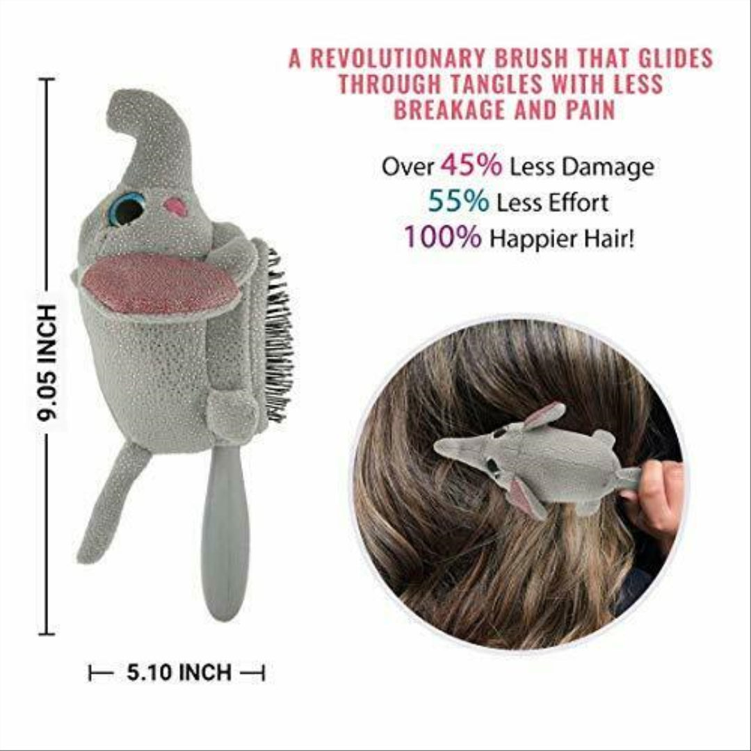 Wet Brush Kids Hair Brush Detangler & Detachable Elephant - Maqio